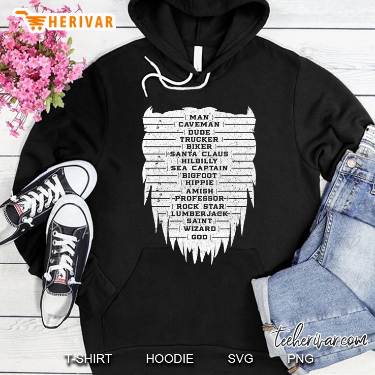 Mens Mens Beard Measurement Chart Gift Beard Length Growth Chart Hoodie