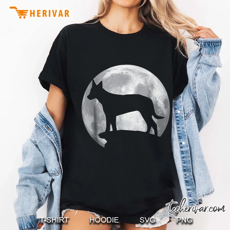 Dutch Shepherd And Moon Ladies Tee