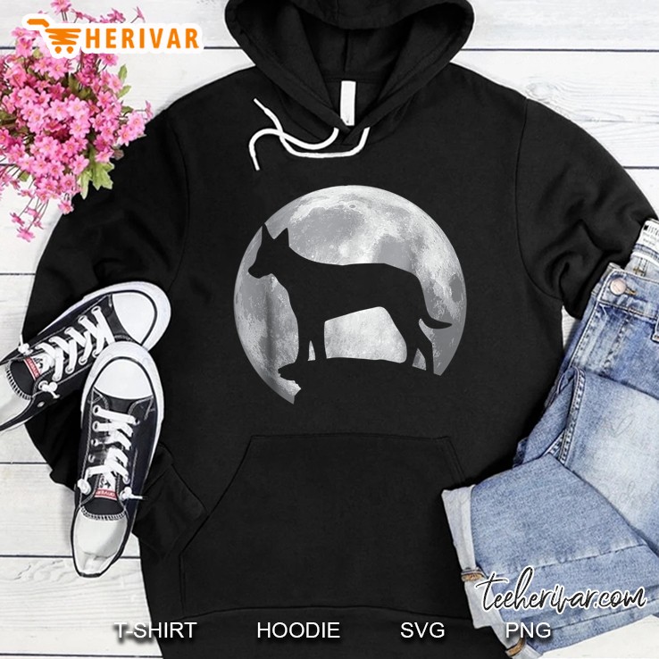 Dutch Shepherd And Moon Hoodie