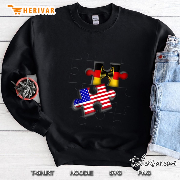 German American Germany Flag Puzzle Shirt Sweatshirt