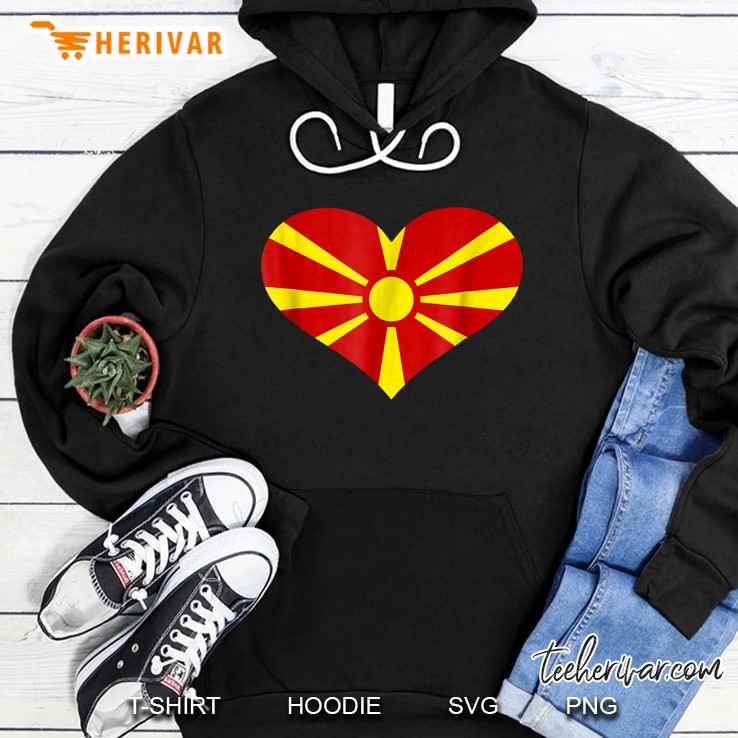 Macedonia Heart Flag Hoodie