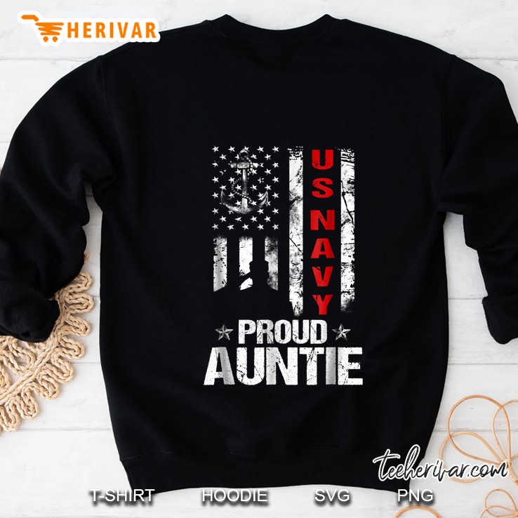 Us Navy Proud Auntie Veteran Shirt Sweatshirt