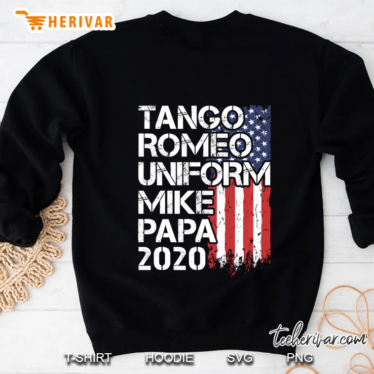 Donald Trump 2020 - Cool Military Veteran Phonetic Alphabet Sweatshirt