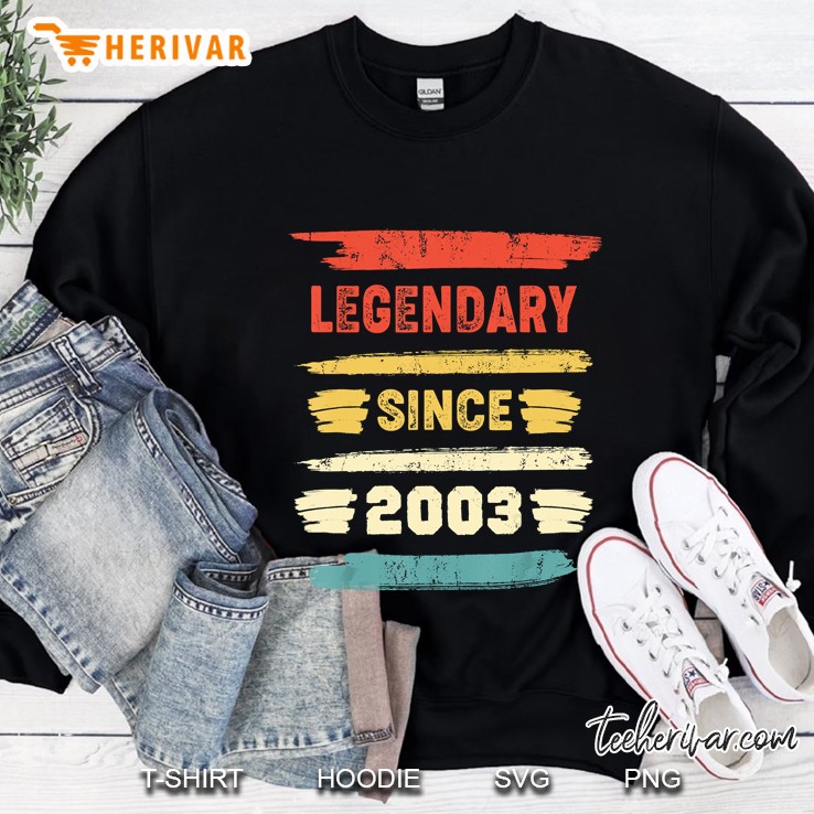 Retro Birthday Gift - Vintage Legendary Since 2003 Sweatshirt