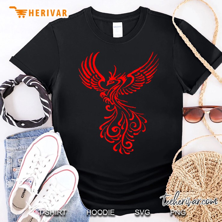 Rising From The Ashes Phoenix Tattoo Design Shirt