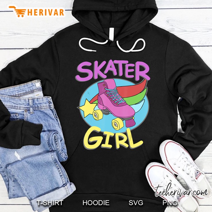 Roller Disco 70S 80S Derby Skate Skater Girl Women Kid Hoodie