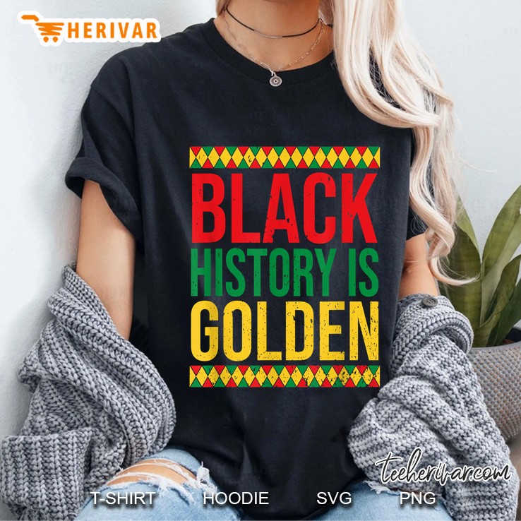Black History Is Golden Ladies Tee