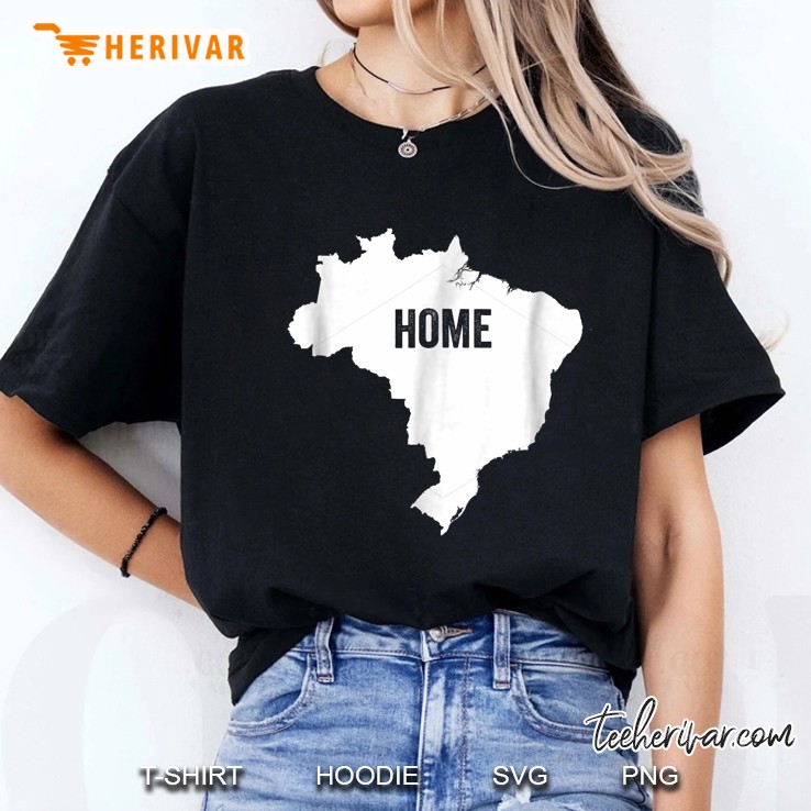 Brazil Home Brazilian Map Home Country Pride Ladies Tee