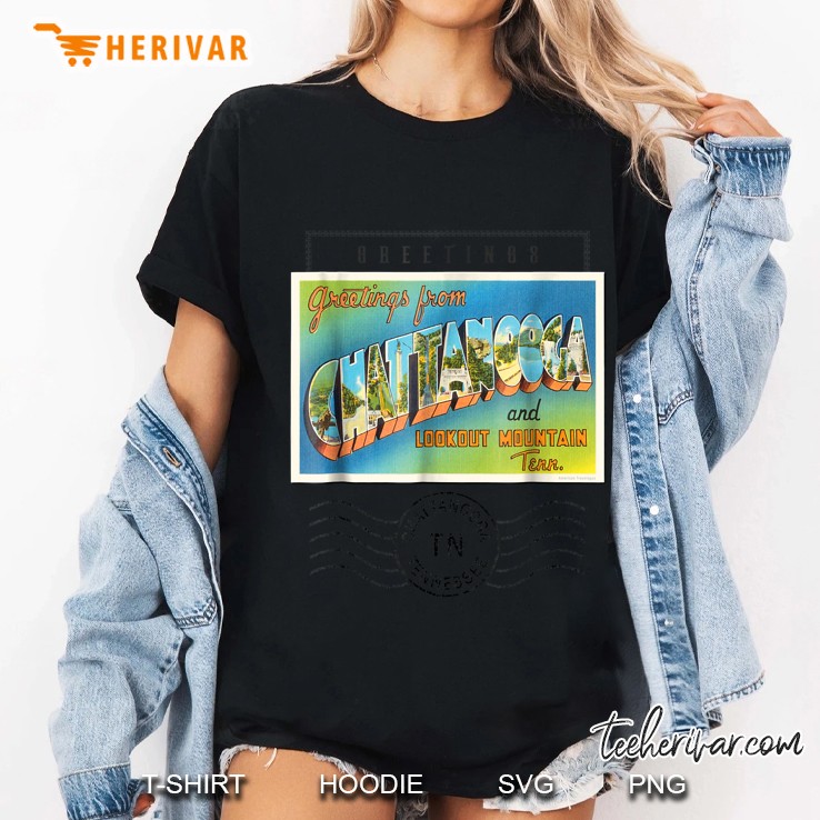 Chattanooga Postcard Tennessee Tn Travel Souvenir Ladies Tee