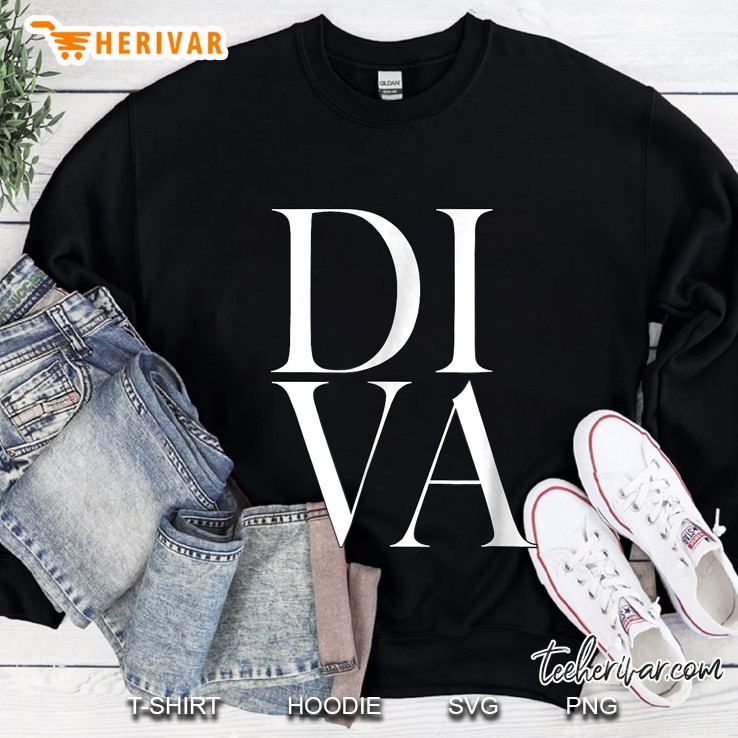 Diva Modern Big Letter Fabulous Hair Makeup Addict Sweatshirt