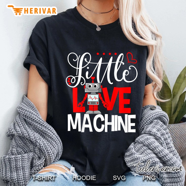 Kids Little Love Machine Valentines Day Gifts For Children Ladies Tee