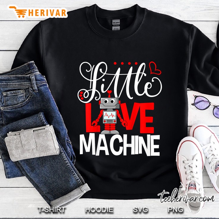 Kids Little Love Machine Valentines Day Gifts For Children Sweatshirt