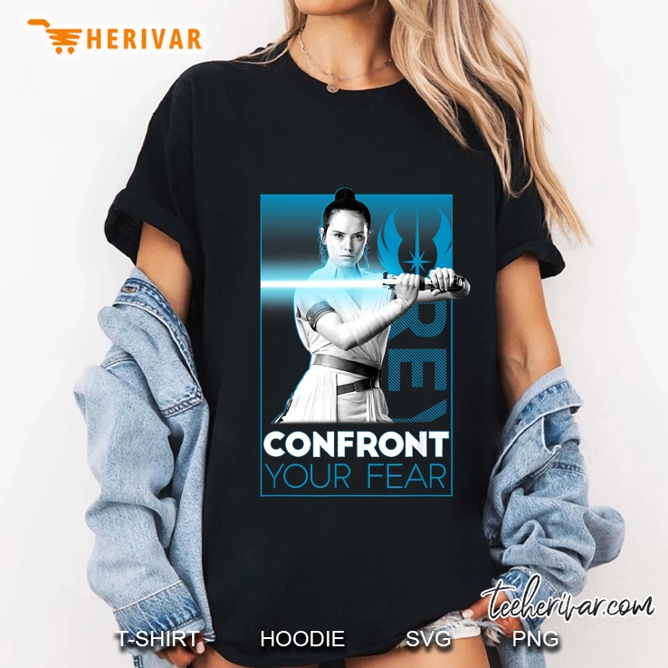 Star Wars The Rise Of Skywalker Rey Confront Your Fears Ladies Tee