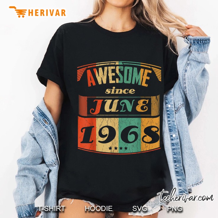 Awesome Since June 1968 Vintage Ladies Tee