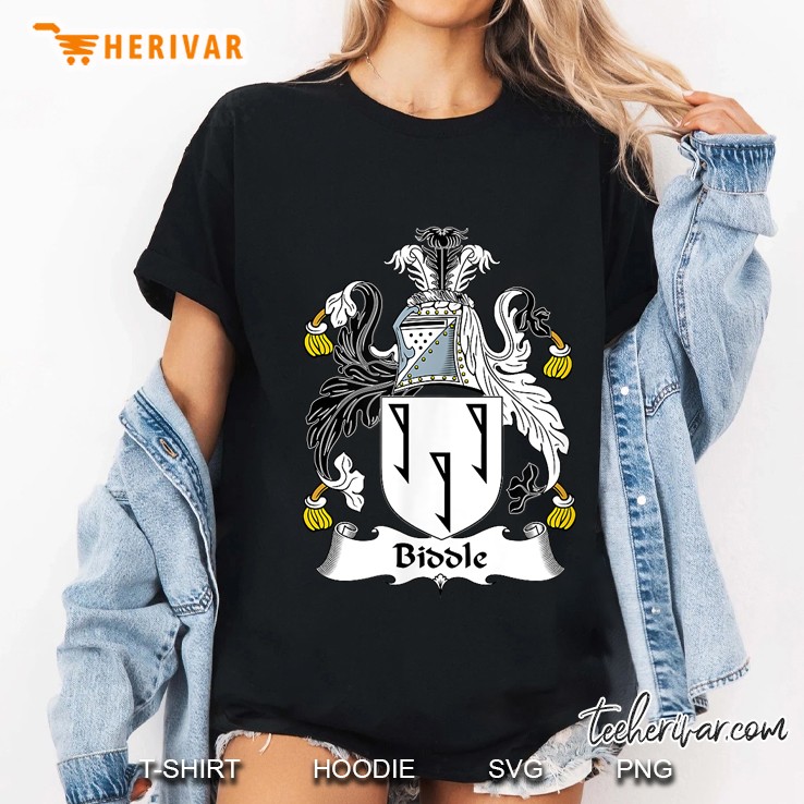 Biddle Coat Of Arms Family Cres Ladies Tee