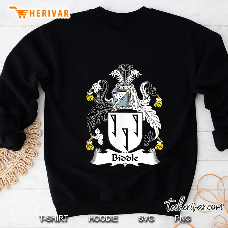 Biddle Coat Of Arms Family Cres Sweatshirt