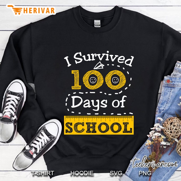 I Survived 100 Days Of School Sweatshirt