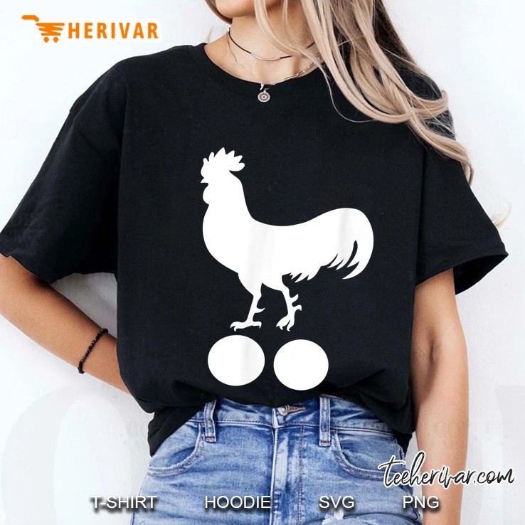 Cock And Balls Funny Adult Ladies Tee