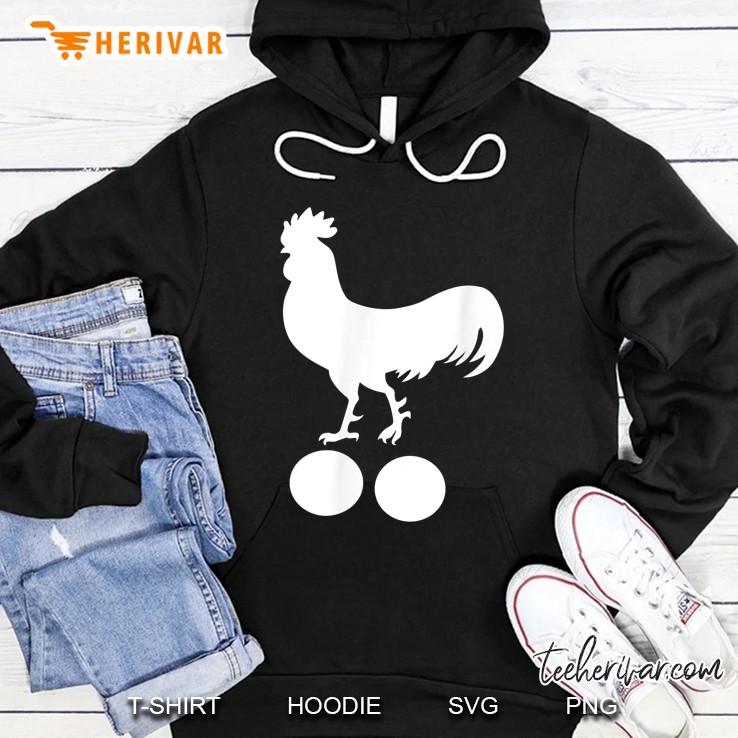 Cock And Balls Funny Adult Hoodie