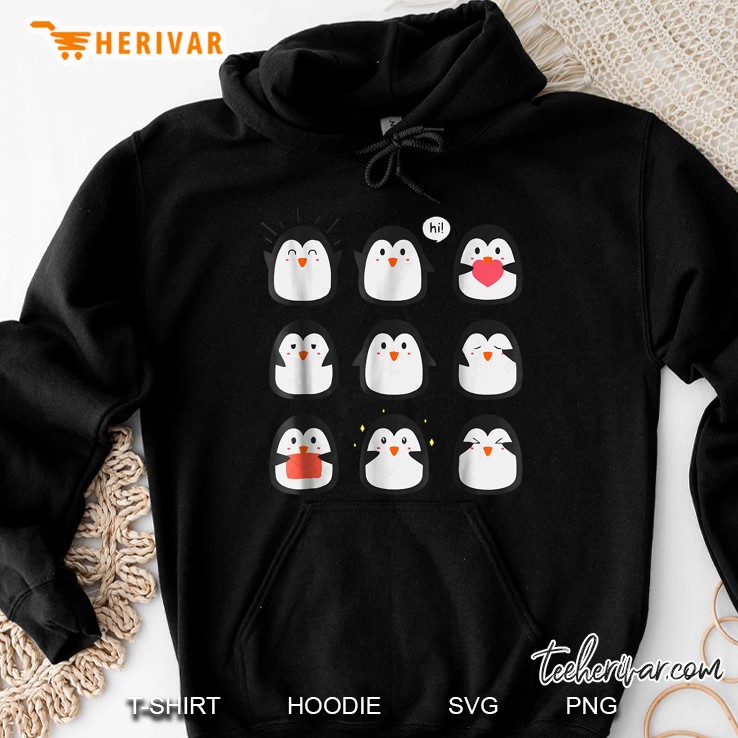 Penguin Emoji Penguin Lover Hoodie