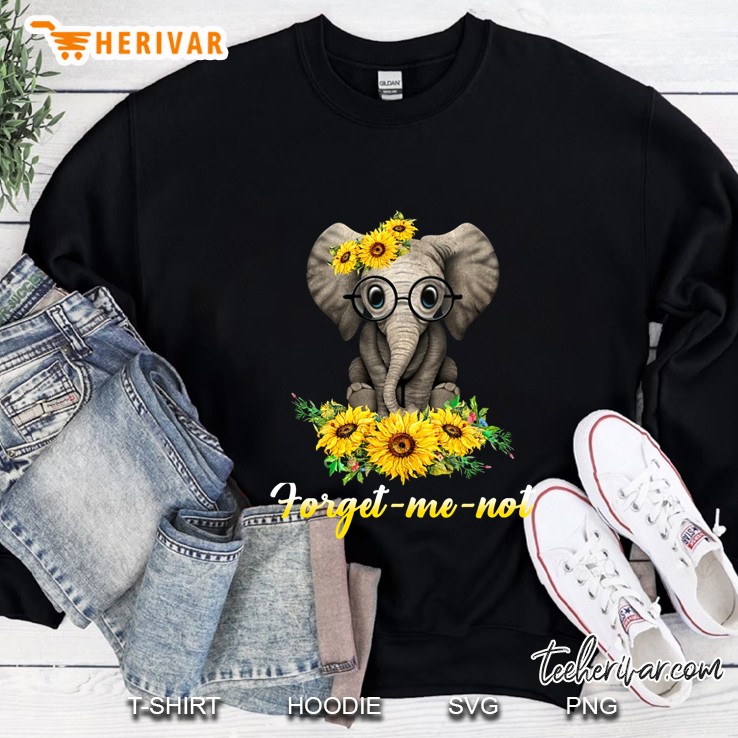 Forget Me Not Sunflower Elephant Version Sweatshirt