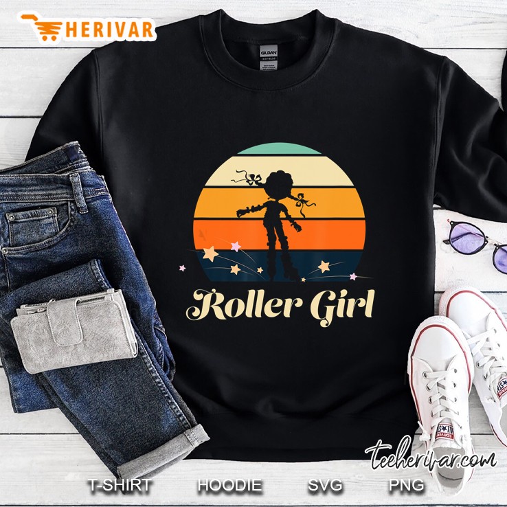 Funny Roller Girl Vintage Rollerblades Gift Roller Skating Sweatshirt