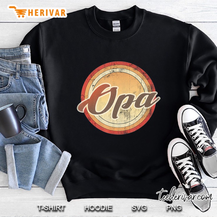 Graphic 365 Opa Vintage Retro Fathers Day Funny Men Gift Sweatshirt