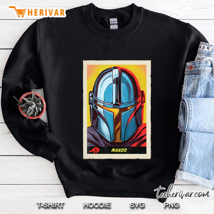 Star Wars The Mandalorian Mando Trading Card Sweatshirt