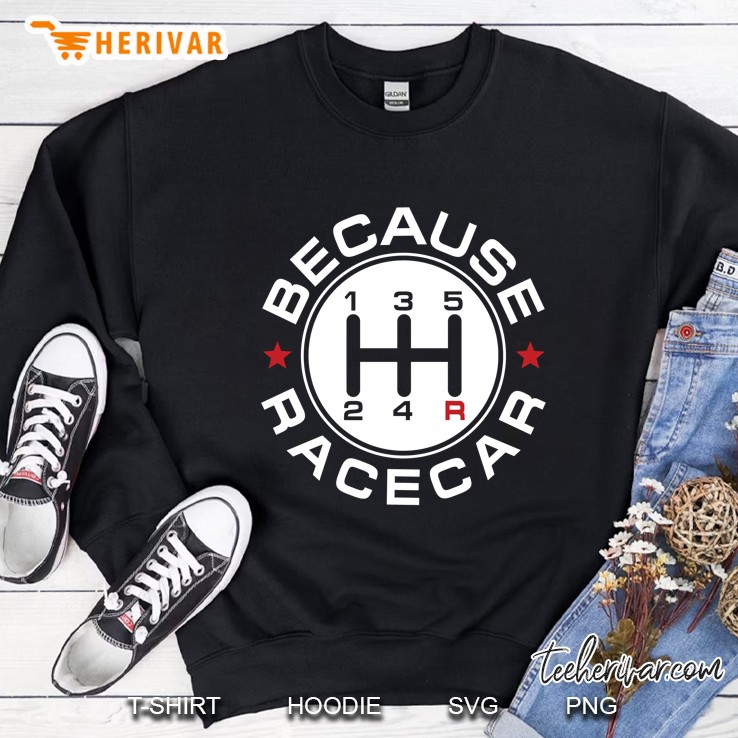 Because Racecar Car Enthusiast Sweatshirt