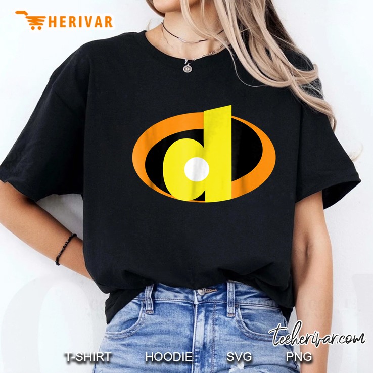 Incredible Letter D Alphabet Superhero Ladies Tee