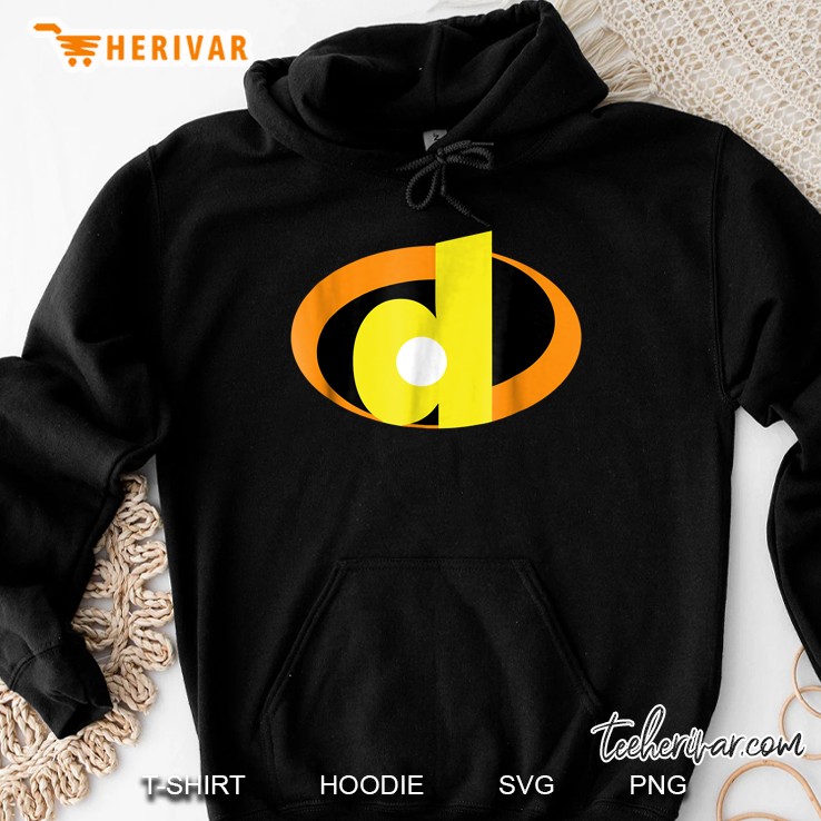 Incredible Letter D Alphabet Superhero Hoodie