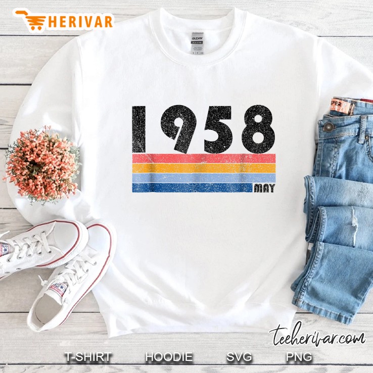 60Th Birthday Gift Retro Born In May Of 1958 Sweatshirt