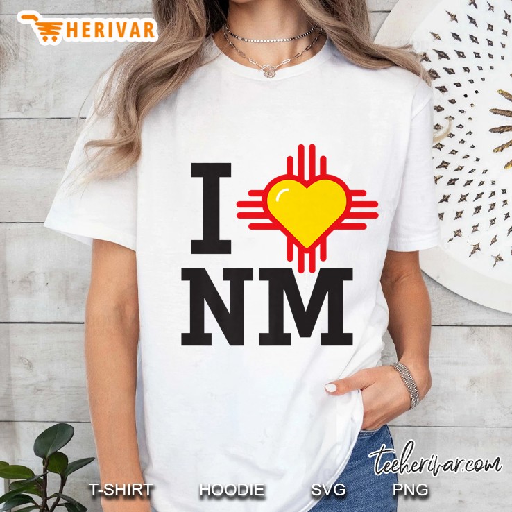 I Heart Nm I Love New Mexico Zia Ladies Tee