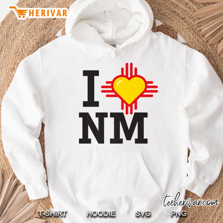 I Heart Nm I Love New Mexico Zia Hoodie