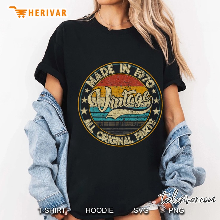 Classic 50Th Birthday Gift Tshirt For Men Women Vintage 1970 Ladies Tee