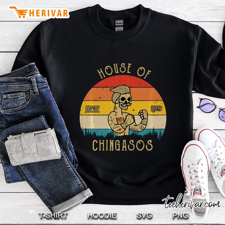 House Of Desde Chingasos 2019 Funny Boxing Tattoo Pullover Hoodie Sweatshirt