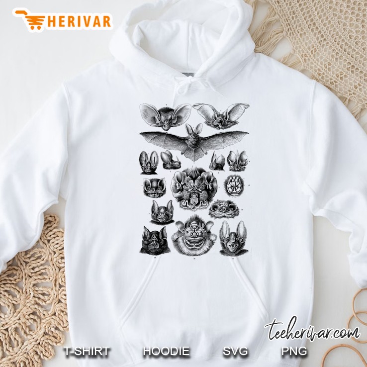 Ernst Haeckel Bats Scientific Illustration Biology Bat Hoodie