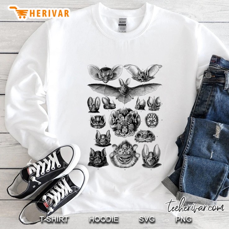 Ernst Haeckel Bats Scientific Illustration Biology Bat Sweatshirt