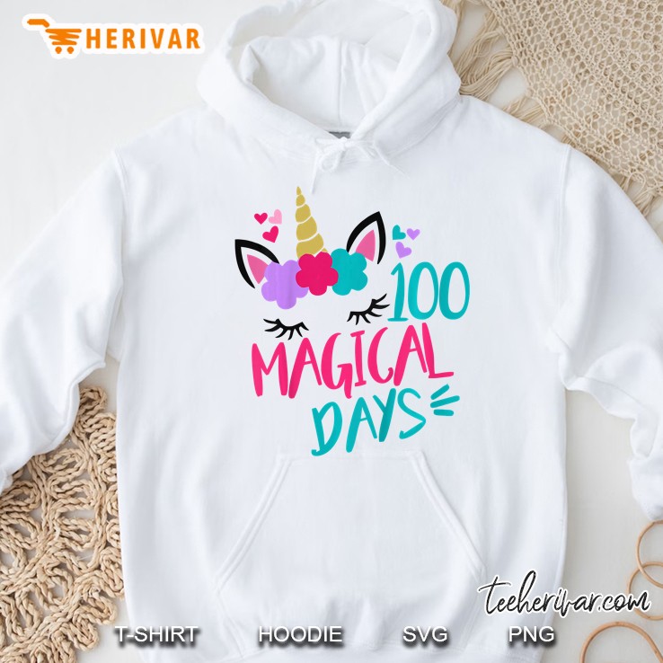 100 Magical Days Unicorn White Version Hoodie