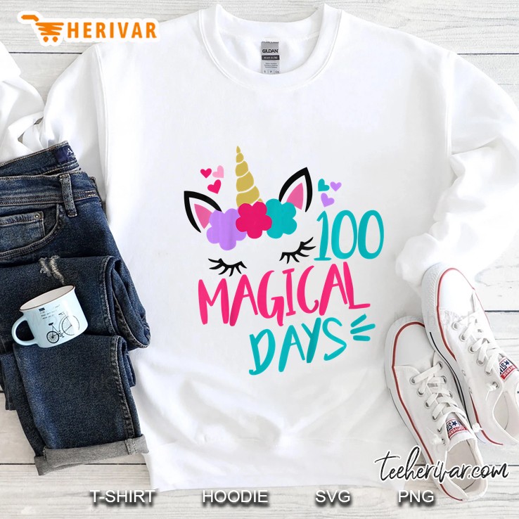 100 Magical Days Unicorn White Version Sweatshirt