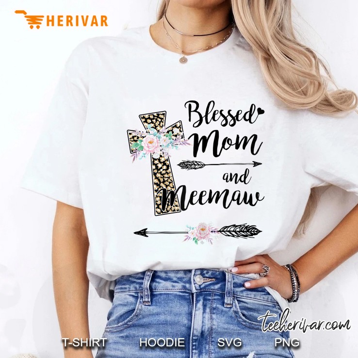 Blessed To Be Called Mom And Meemaw Ladies Tee