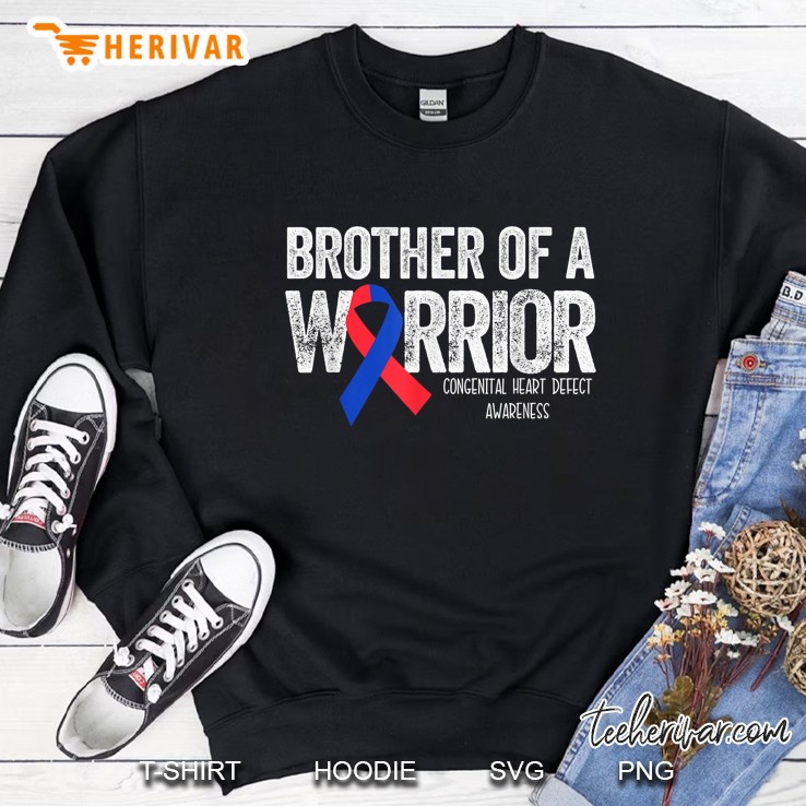 Brother Of A Warrior Congenital Heart Defect Awareness Sweatshirt