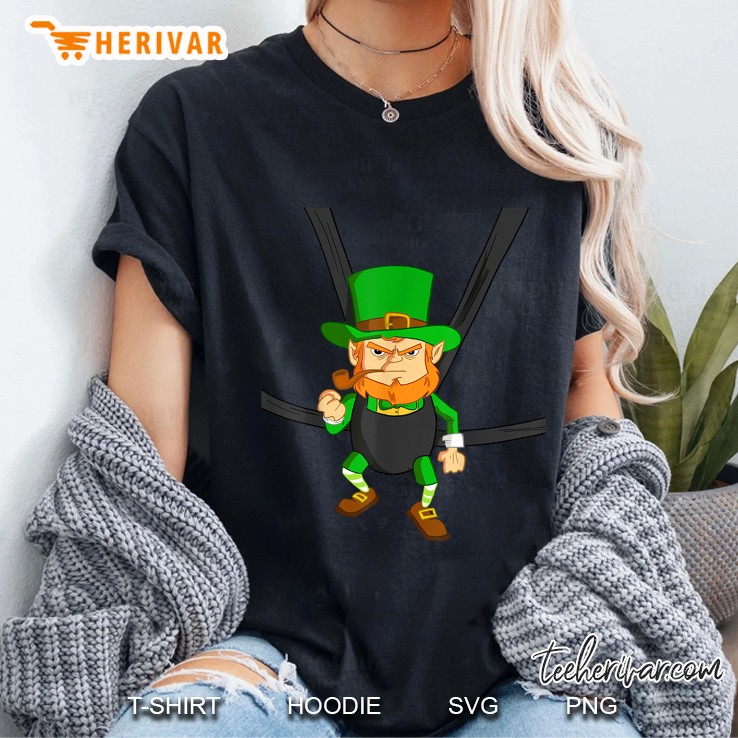 Leprechaun In Baby Carrier Funny St Paddy