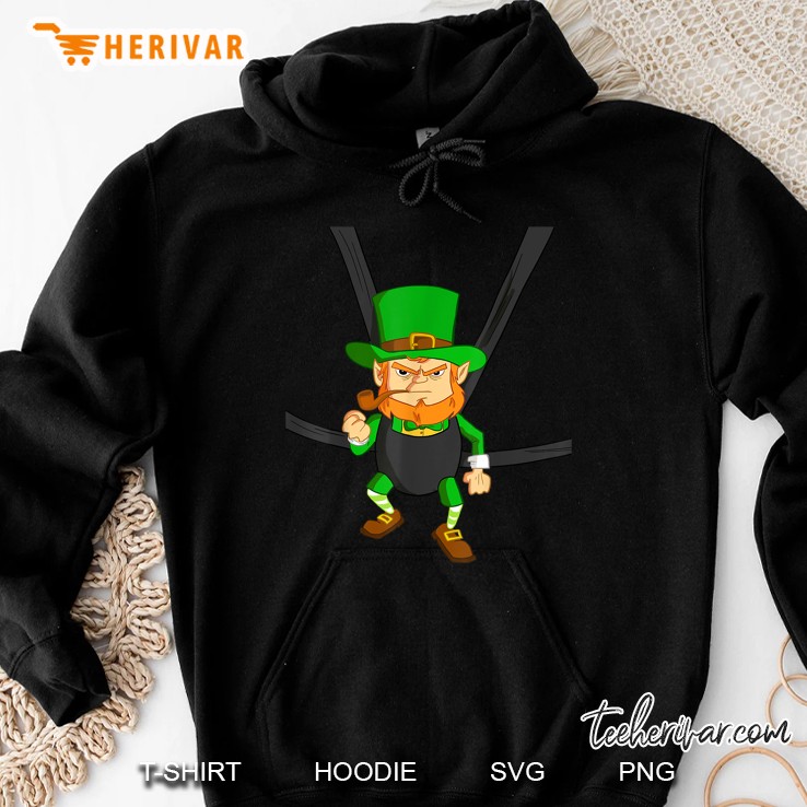 Leprechaun In Baby Carrier Funny St Paddy