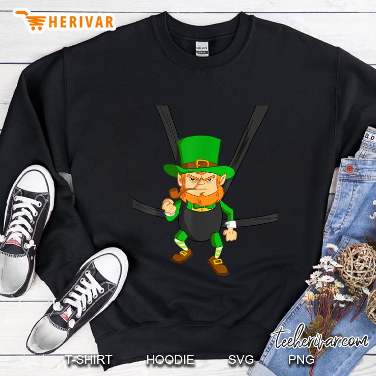 Leprechaun In Baby Carrier Funny St Paddy