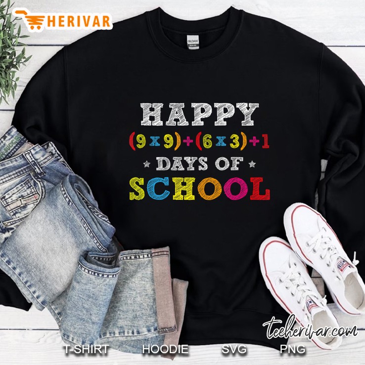 Happy 100 Days Of School Math Formula Version Sweatshirt
