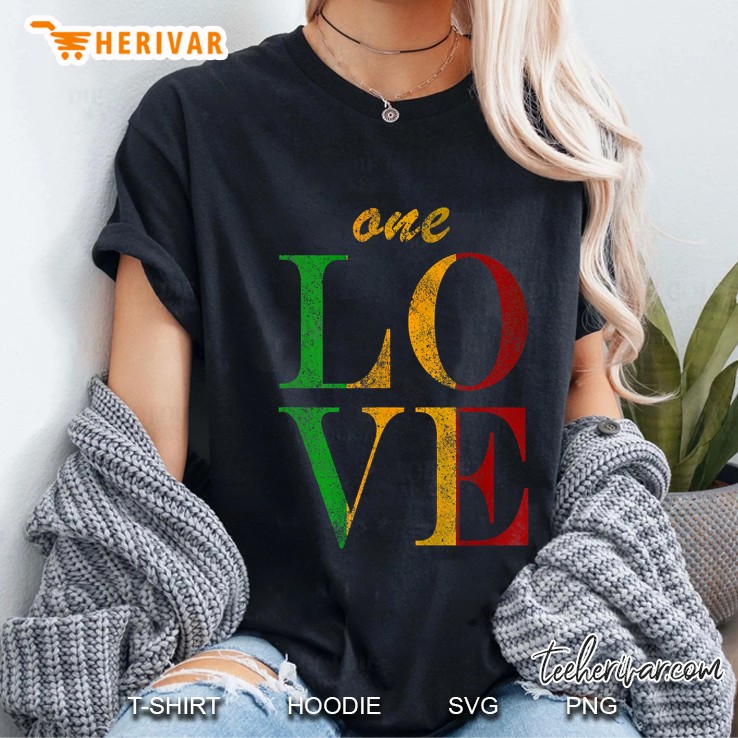 One Love Reggae Version Ladies Tee
