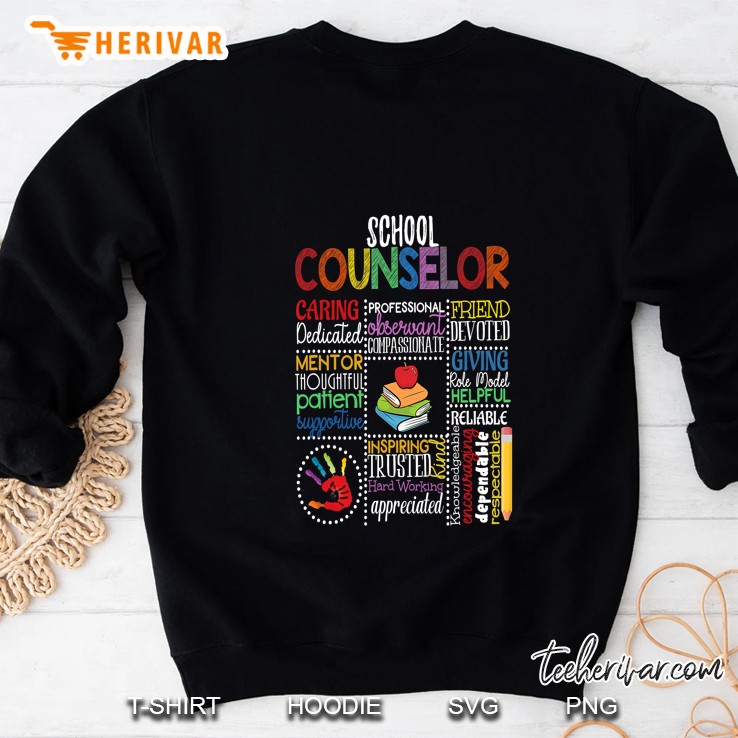 School Counselor Caring Dedicated Friend Devoted Sweatshirt