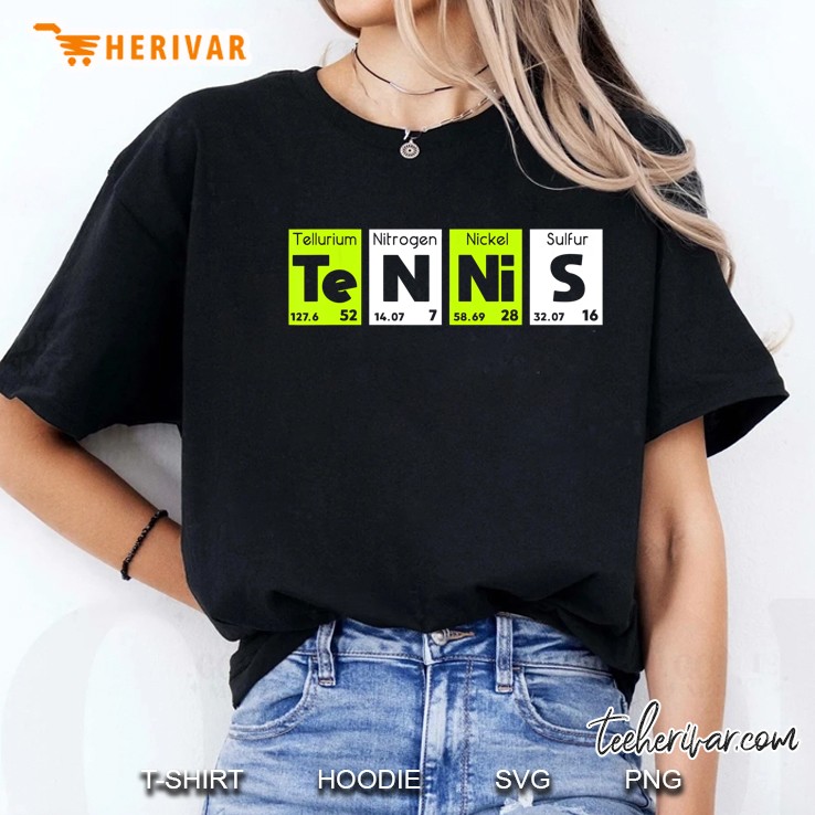 Tennis Periodic Table Ladies Tee