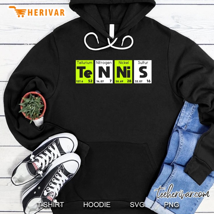 Tennis Periodic Table Hoodie